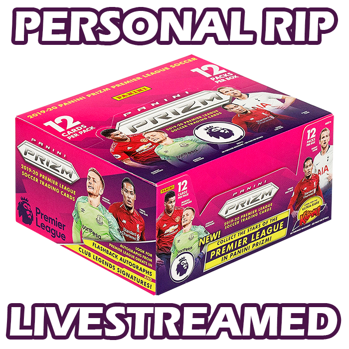 - PERSONAL RIP: 2019-20 Panini Prizm EPL Premier League Hobby Box Soccer (Livestreamed)