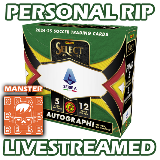 -            PERSONAL RIP: 2024-25 Panini Select Serie A International Hobby Box Soccer (Livestreamed by Manster)