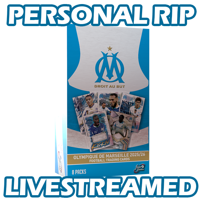 - PERSONAL RIP: 2025-26 Futera Fans' Selection Olympique de Marseille Hobby Box Soccer (Livestreamed)