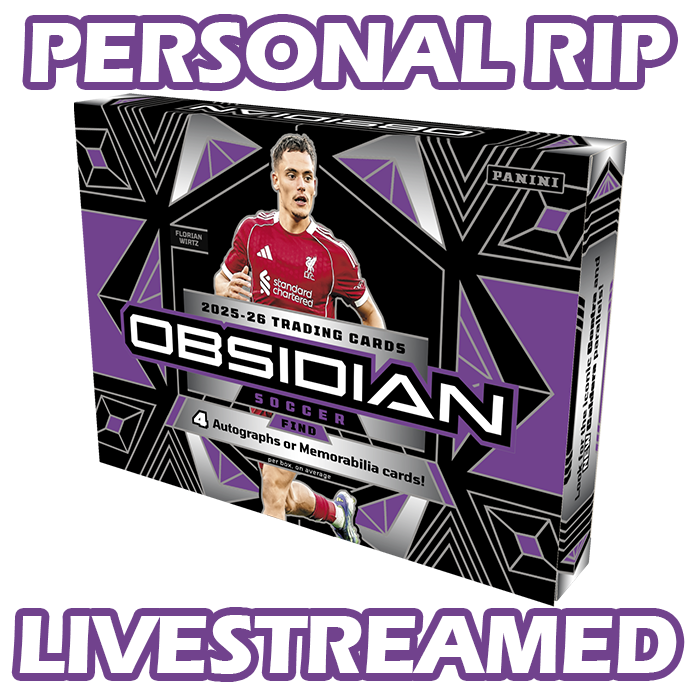 - PERSONAL RIP: 2025-26 Panini Obsidian Hobby Box Soccer (Livestreamed)