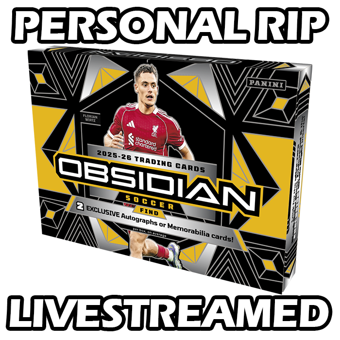 - PERSONAL RIP: 2025-26 Panini Obsidian International Hobby Box Soccer (Livestreamed)