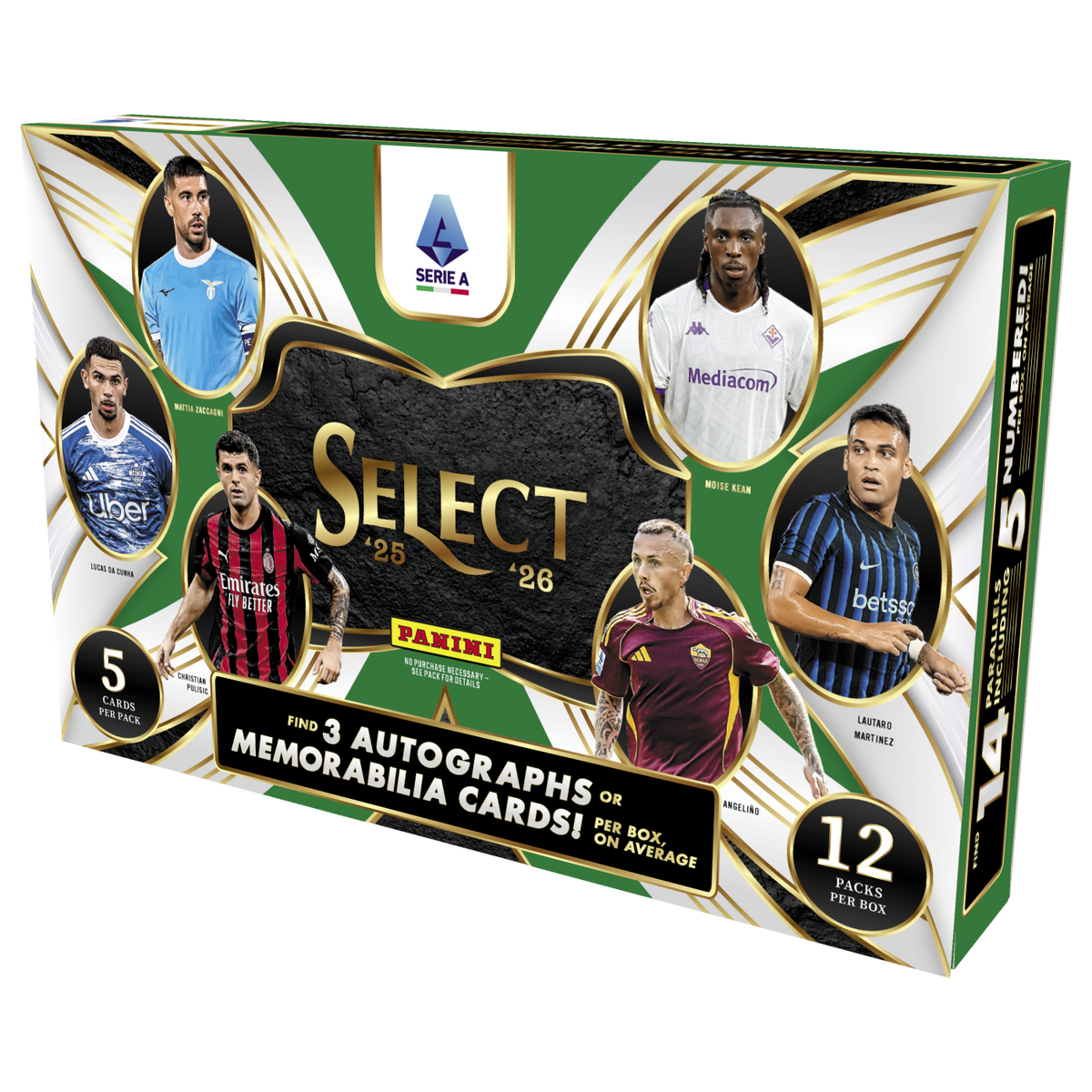 - 2025-26 Panini Select Serie A Hobby Box Soccer (Factory Sealed)