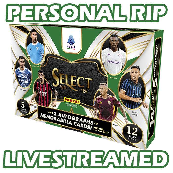 - PERSONAL RIP: 2025-26 Panini Select Serie A Hobby Box Soccer (Livestreamed)