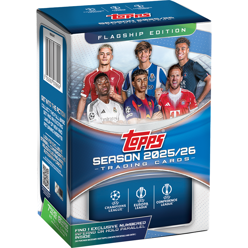 - 2025-26 Topps Flagship UCC UEFA Club Competitions Blaster Value Box Soccer (Factory Sealed)
