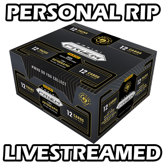 -              PERSONAL RIP: 2025 Panini Prizm Club World Cup CWC Hobby Box FIFA Soccer (Livestreamed)