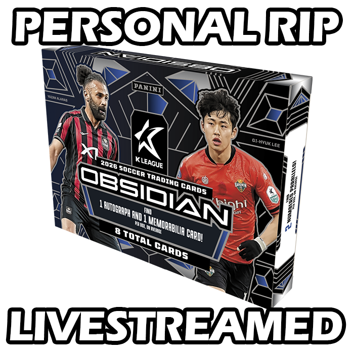 - PERSONAL RIP: 2026 Panini Obsidian K League Hobby Box Soccer (Livestreamed)