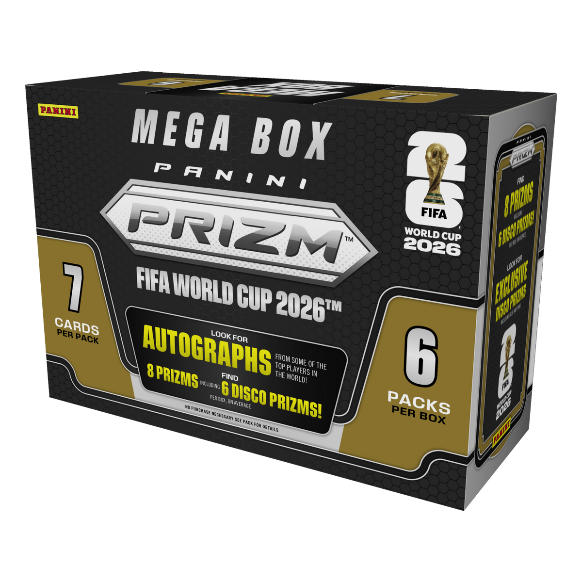 - 2026 Panini Prizm World Cup FIFA Hobby Mega Box Soccer (Factory Sealed)