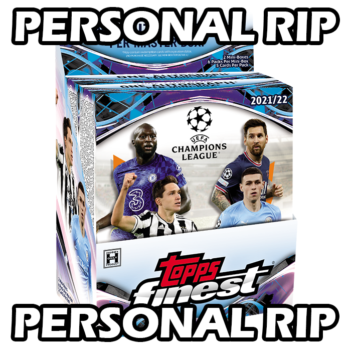 - PERSONAL RIP: 2021-22 Topps Finest UEFA Hobby Box Soccer (Factory Sealed)