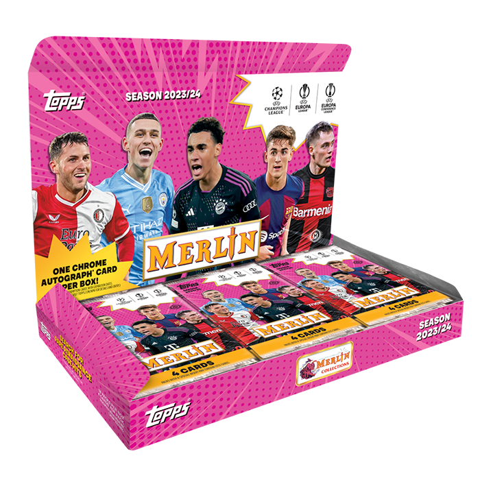 2023-24 Topps Merlin UEFA Club Competitions Hobby Box Soccer