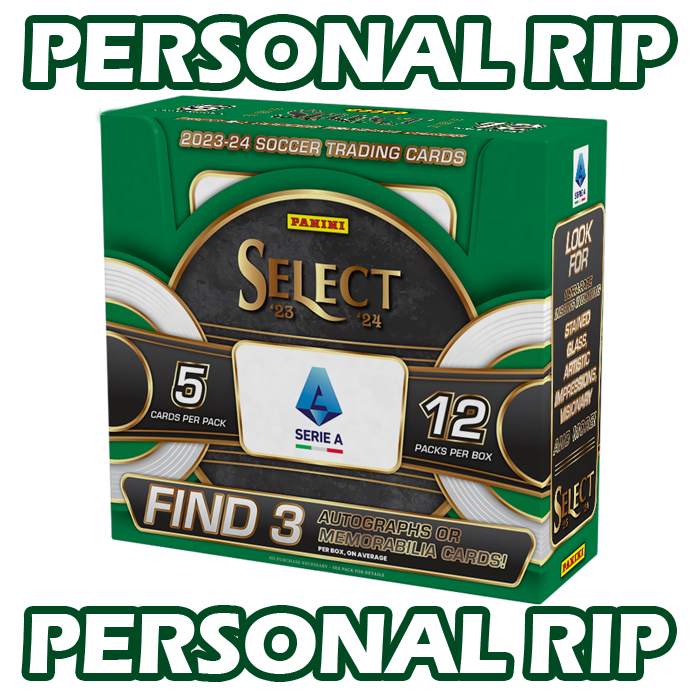 - PERSONAL RIP: 2023-24 Panini Select Serie A Hobby Box Soccer (Livestreamed)