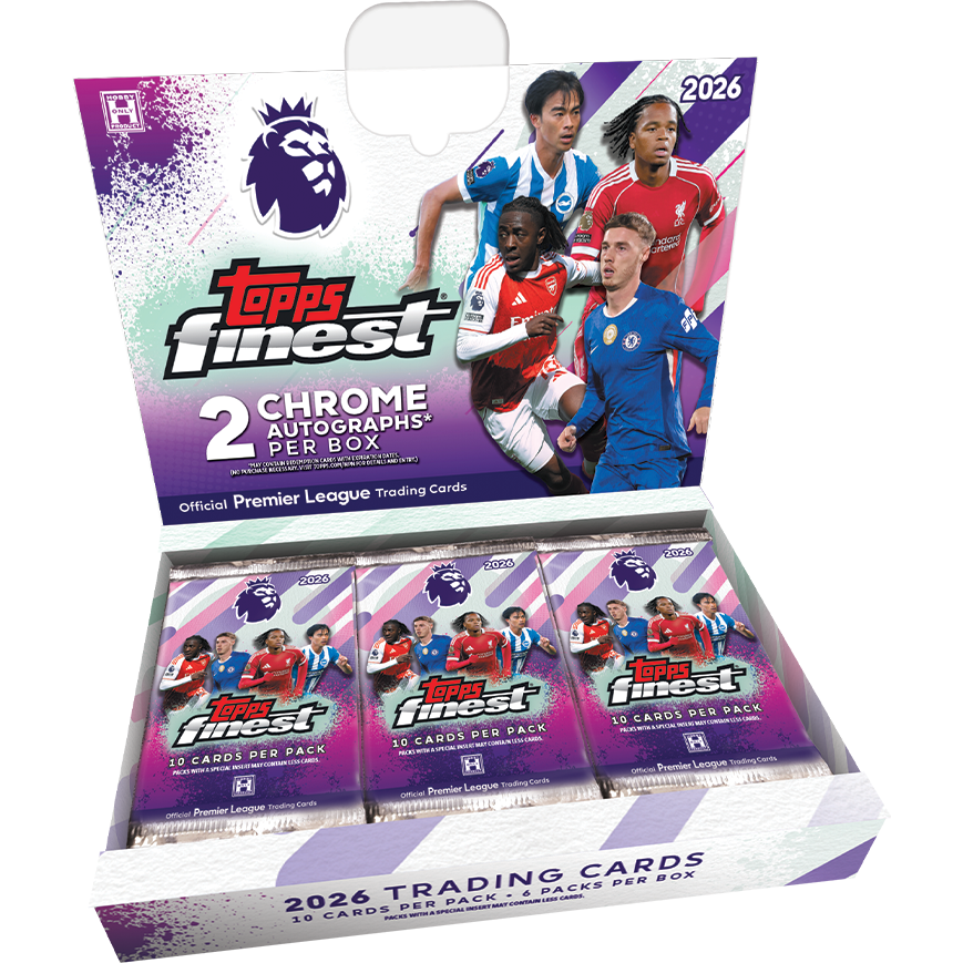 - 2025-26 Topps Finest EPL Premier League Hobby Box Soccer (Factory Sealed)