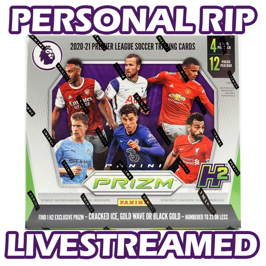 -                   PERSONAL RIP: 2020-21 Panini Prizm EPL Hybrid H2 Box Premier League Soccer (Livestreamed)