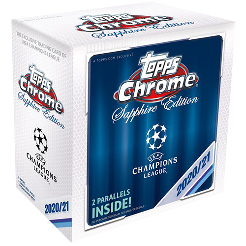 -                  2020-21 Topps Chrome Sapphire UEFA Champions League UCL Hobby Box Soccer (Factory Sealed)