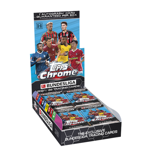 -          2021-22 Topps Chrome Bundesliga Hobby Box Soccer (Factory Sealed)