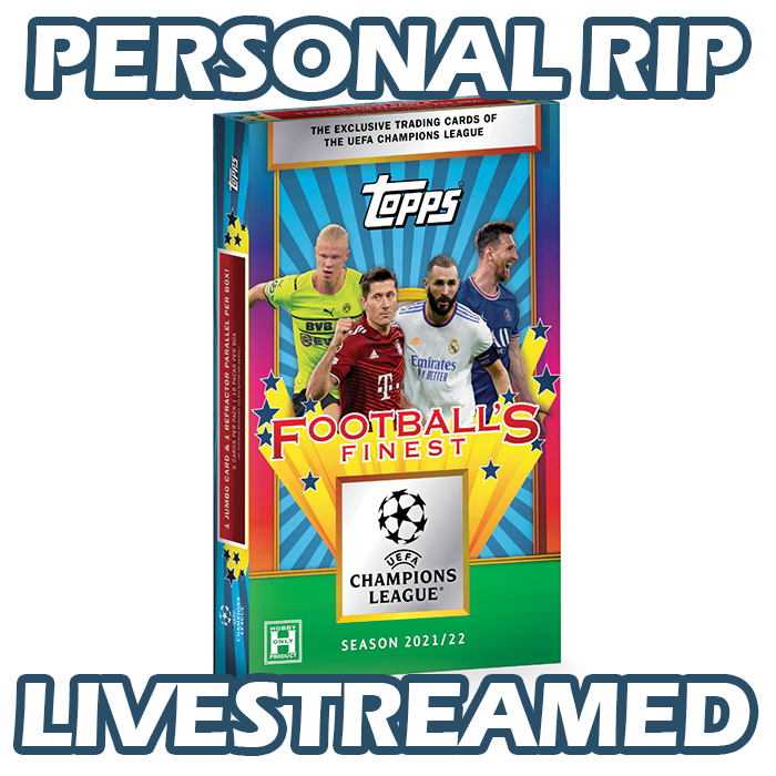 -           PERSONAL RIP: 2021-22 Topps Finest Flashbacks UEFA Hobby Box Soccer (Livestreamed)
