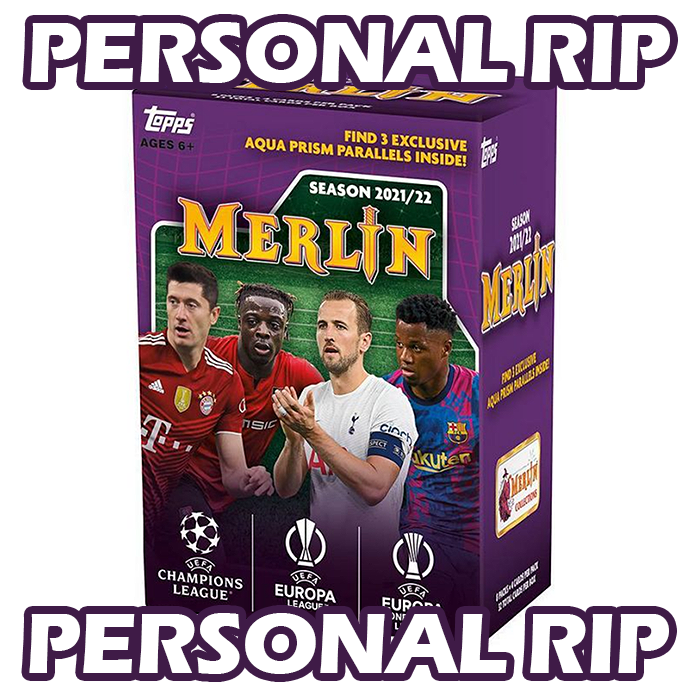 -          PERSONAL RIP: 2021-22 Topps Merlin UEFA UCC Value Blaster Box Soccer (Livestreamed)