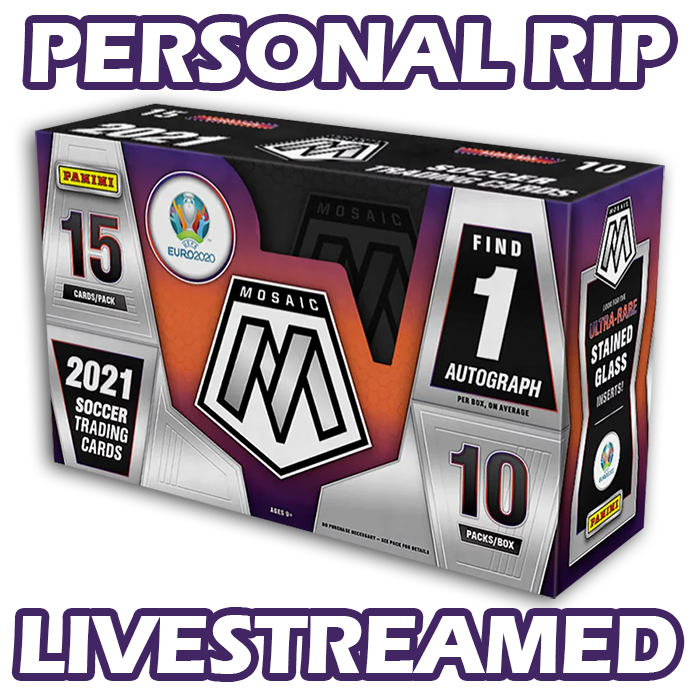 -             PERSONAL RIP: 2021 Panini Mosaic Euro 2020 Hobby Box Soccer (Livestreamed)