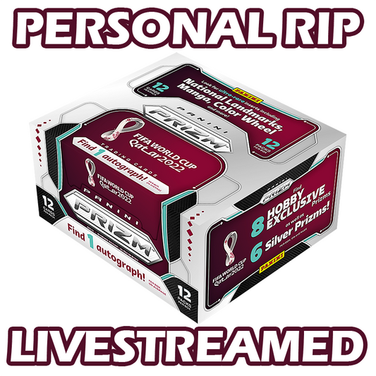 -            PERSONAL RIP: 2022 Panini Prizm World Cup Hobby Box (Factory Sealed)