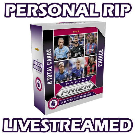 -           PERSONAL RIP: 2024-25 Panini Prizm EPL Choice Box Soccer (Livestreamed)