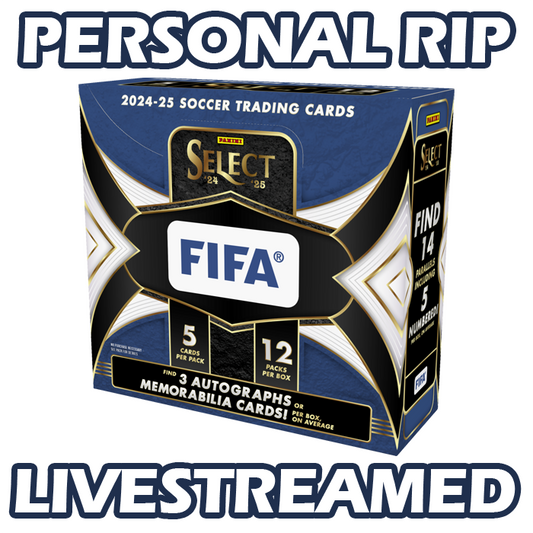 -            PERSONAL RIP: 2024-25 Panini Select FIFA Hobby Box Soccer (Livestreamed)