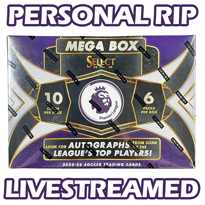 -            PERSONAL RIP: 2024-25 Panini Select EPL Premier League Hobby Mega Box Soccer (Livestreamed)