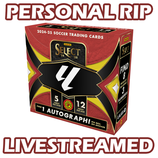 -            PERSONAL RIP: 2024-25 Panini Select La Liga International Hobby Box Soccer (Livestreamed)