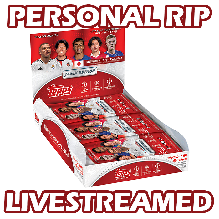 -              PERSONAL RIP: 2024-25 Topps UCC UEFA Japan Edition Box Soccer (Livestreamed)