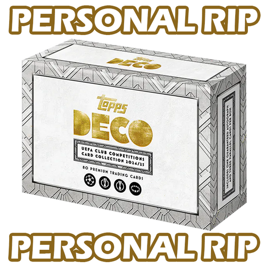 -          PERSONAL RIP: 2024-25 Topps Deco UCC UEFA Online-Exclusive Box Soccer