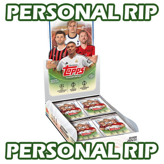 -          PERSONAL RIP: 2024-25 Topps Flagship UCC UEFA Hobby Box Soccer (Livestreamed)