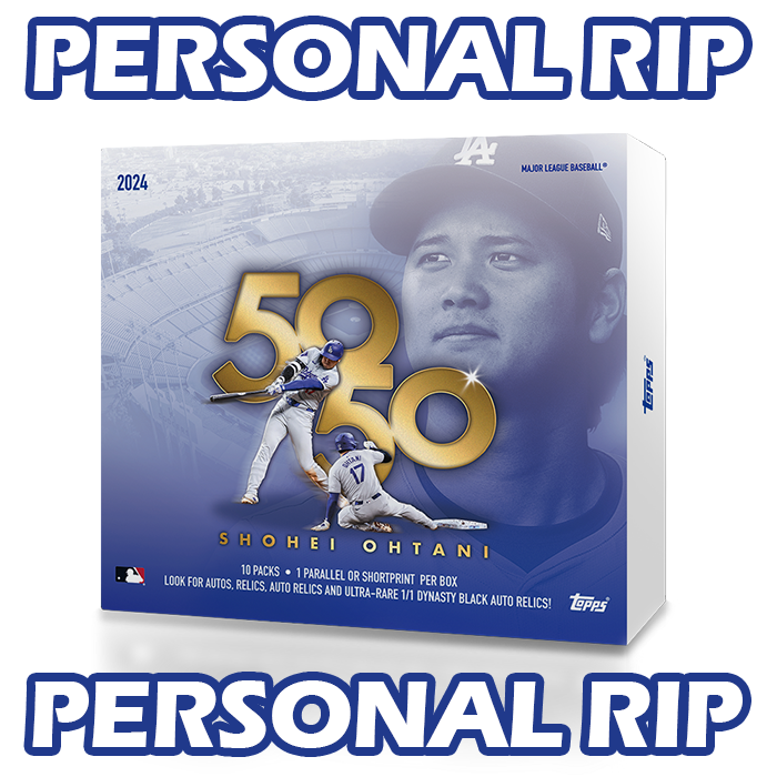 -          PERSONAL RIP: 2024 Topps Shohei Ohtani 50-50 Box Baseball