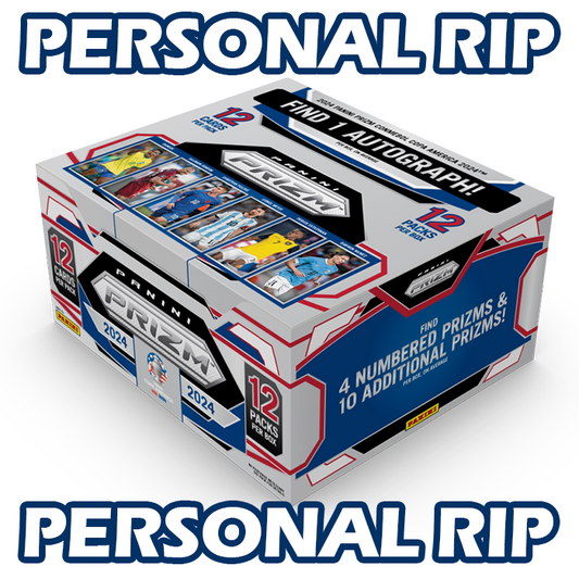 -        PERSONAL RIP: 2024 Panini Prizm Copa America Hobby Box Soccer (Factory Sealed)