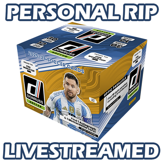 -               PERSONAL RIP: 2025-26 Panini Donruss Road to FIFA World Cup 2026 Hobby Box Soccer (Livestreamed)