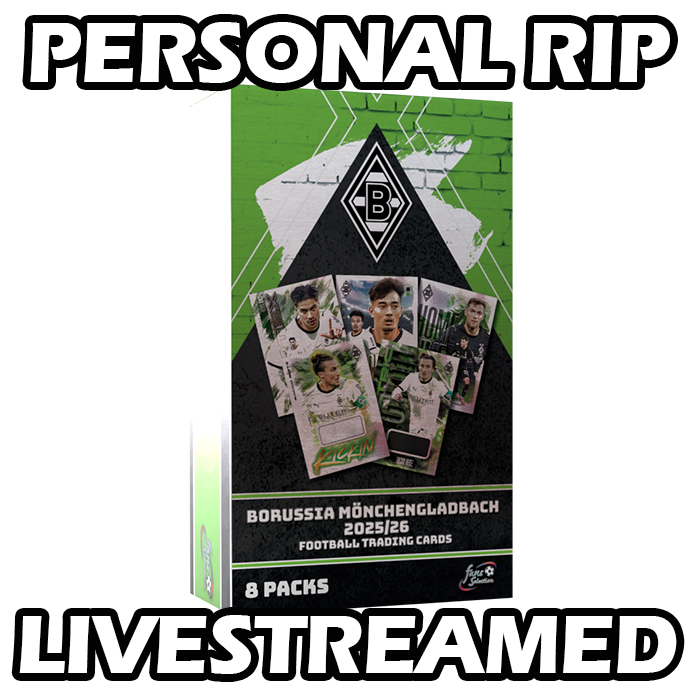 -              PERSONAL RIP: 2025-26 Futera Fans' Selection Borussia Monchengladbach Hobby Box Soccer (Livestreamed)
