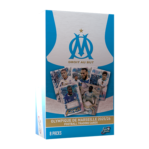 -              2025-26 Futera Fans' Selection Olympique de Marseille Hobby Box Soccer (Factory Sealed)
