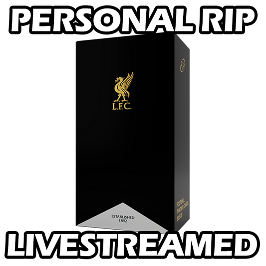 -               PERSONAL RIP: 2025-26 Futera FX Liverpool Hobby Box Soccer (Livestreamed)