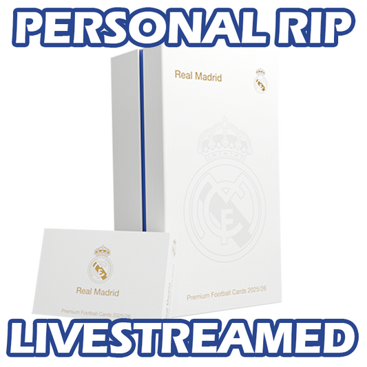 -                PERSONAL RIP: 2025-26 Futera Unique Real Madrid CF Hobby Box Soccer (Livestreamed)