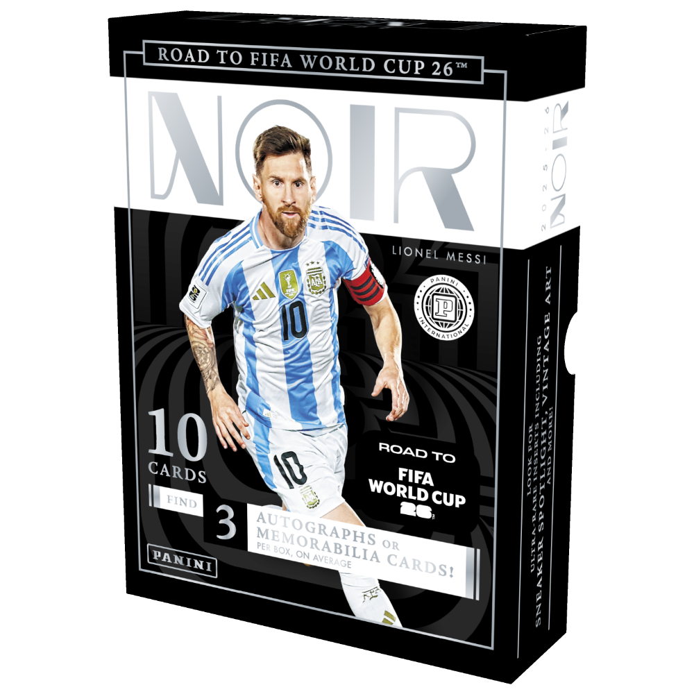 -                 2025-26 Panini NOIR FIFA Road to World Cup International Hobby Box Soccer (Factory Sealed)