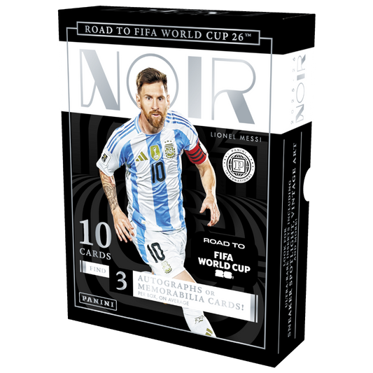 -                   2025-26 Panini NOIR FIFA Road to World Cup International Hobby Box Soccer (Factory Sealed)
