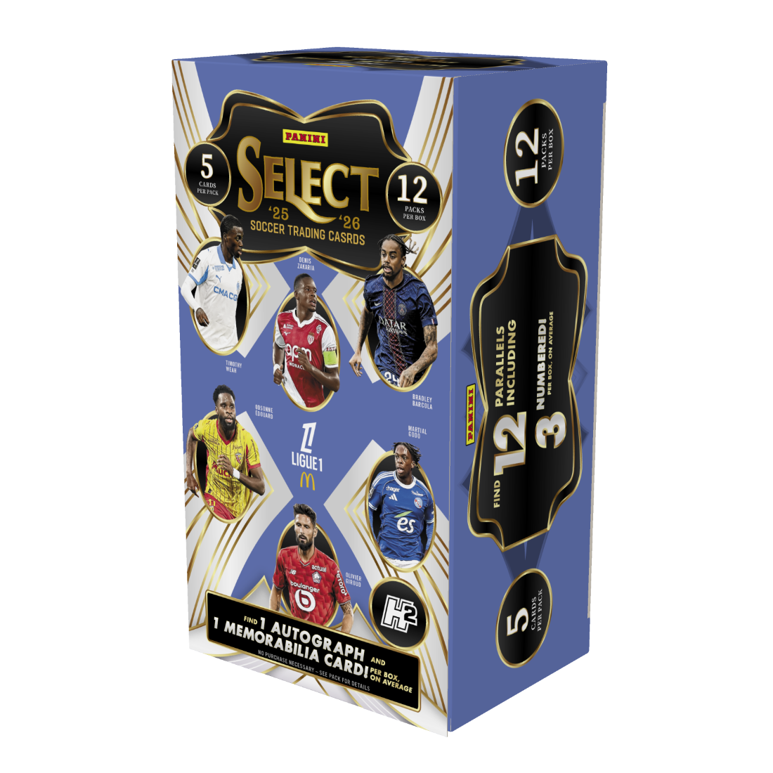 -                    2025-26 Panini Select Ligue 1 H2 Box Soccer (Factory Sealed)