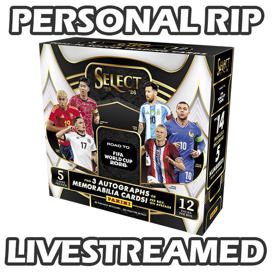 -                PERSONAL RIP: 2025-26 Panini Select FIFA Road to World Cup Hobby Box Soccer (Livestreamed)