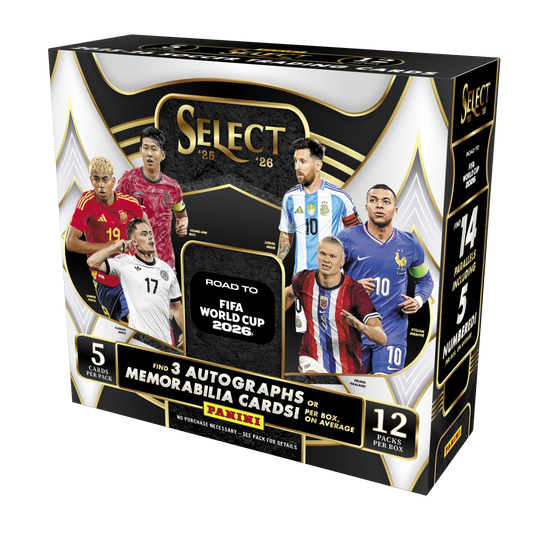 -                2025-26 Panini Select FIFA Road to World Cup Hobby Box Soccer (Factory Sealed)