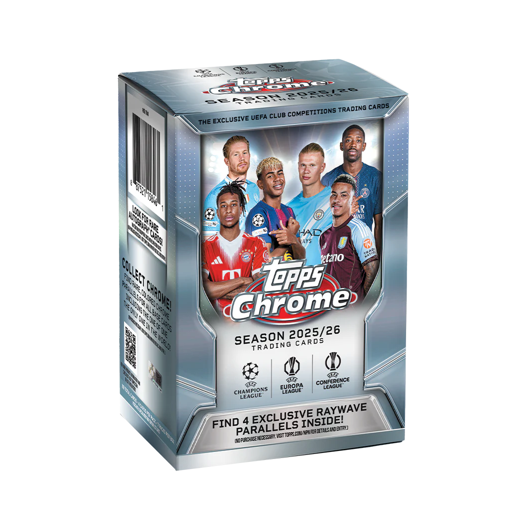 -              2025-26 Topps Chrome UEFA UCC Blaster Value Box Soccer (Factory Sealed)