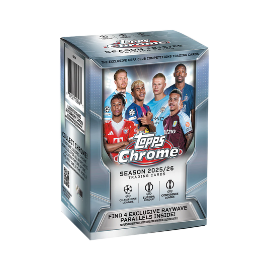-              2025-26 Topps Chrome UEFA UCC Blaster Value Box Soccer (Factory Sealed)