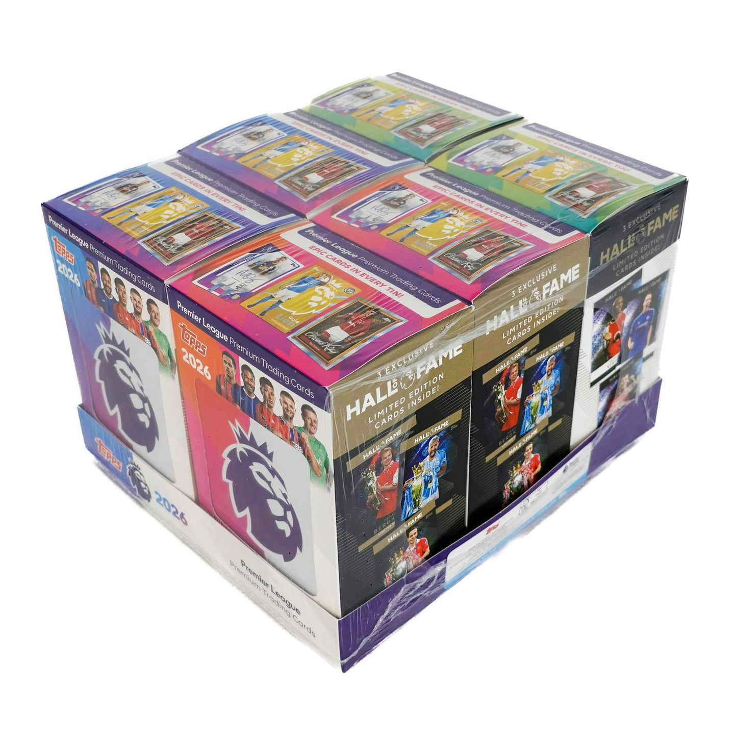 -              2025-26 Topps Flagship EPL Premier League 6-Tin Set Super Tin Hall of Fame Soccer (Factory Sealed)