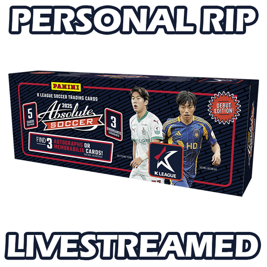 -             PERSONAL RIP: 2025 Panini Absolute K League Hobby Box Soccer (Livestreamed)