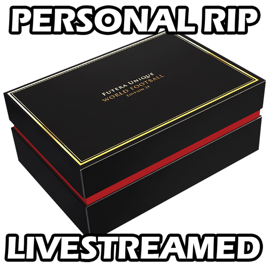 -             PERSONAL RIP: 2025 Futera Unique World Football Edition 21 Hobby Display Box Soccer (Livestreamed)