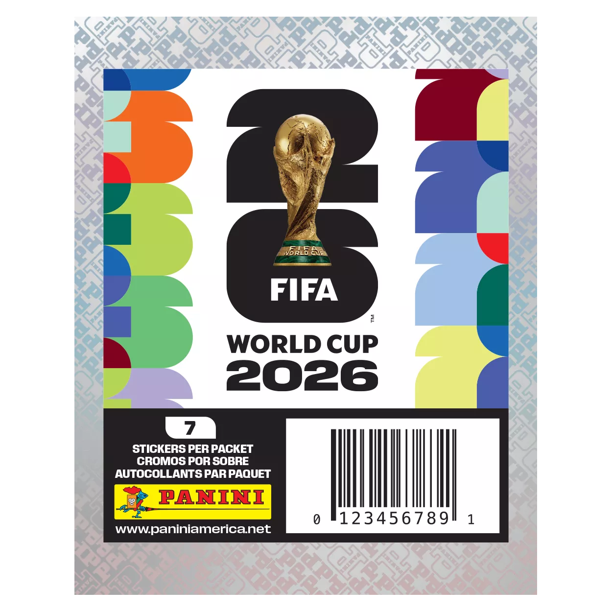 -                   2026 Panini FIFA World Cup Sticker 5-Pack Soccer (35 Stickers Total) (Factory Sealed Packs)