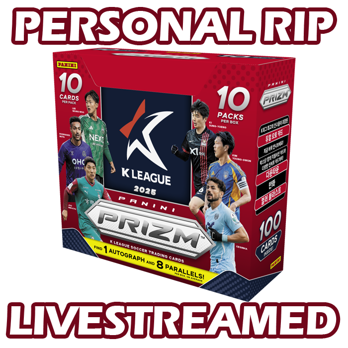 -            PERSONAL RIP: 2025 Panini Prizm K League Hobby Box Soccer (Livestreamed)