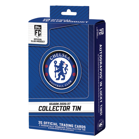 -                  2026-27 Topps Chelsea Collector Tin EPL Premier League Box Soccer (Factory Sealed)