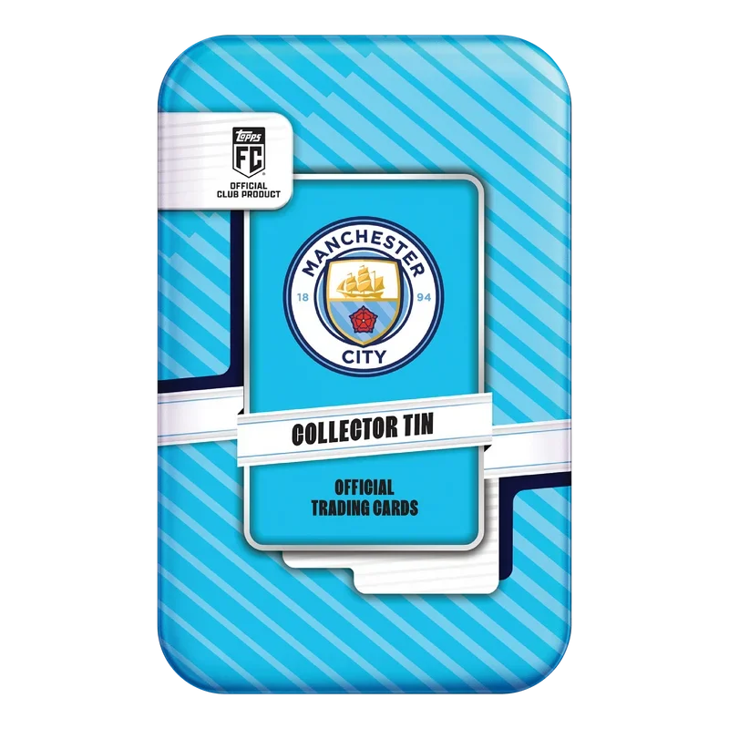 -              2026-27 Topps Manchester City Collector Tin EPL Premier League Box Soccer (Factory Sealed)